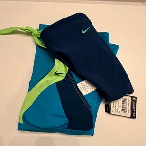 Nike Women's Aqua and Lime Tankini